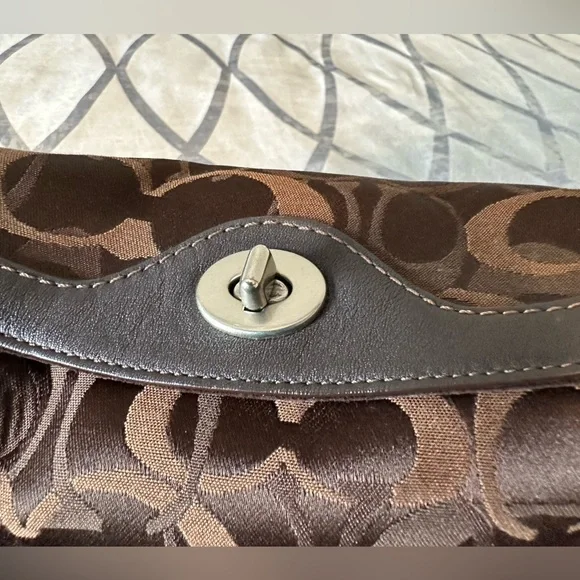 Coach Brown Monogram Purse - Picture 7 of 7